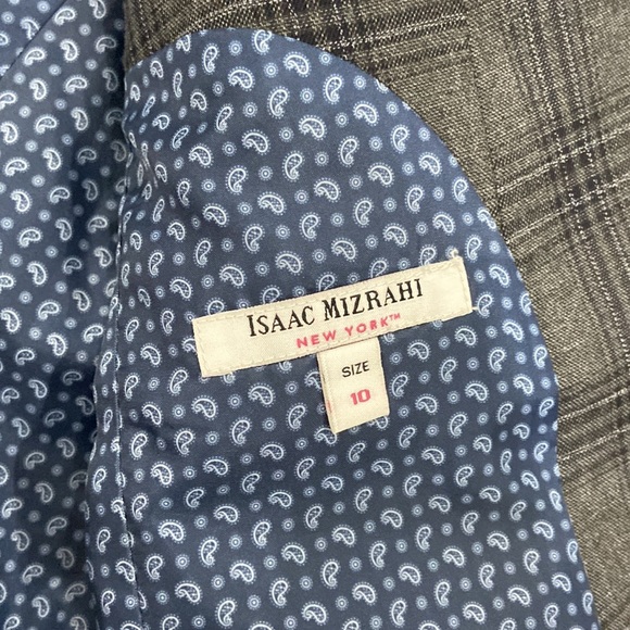 Isaac Mizrahi Plaid Blazer Jacket Boys size 10 - Picture 2 of 3
